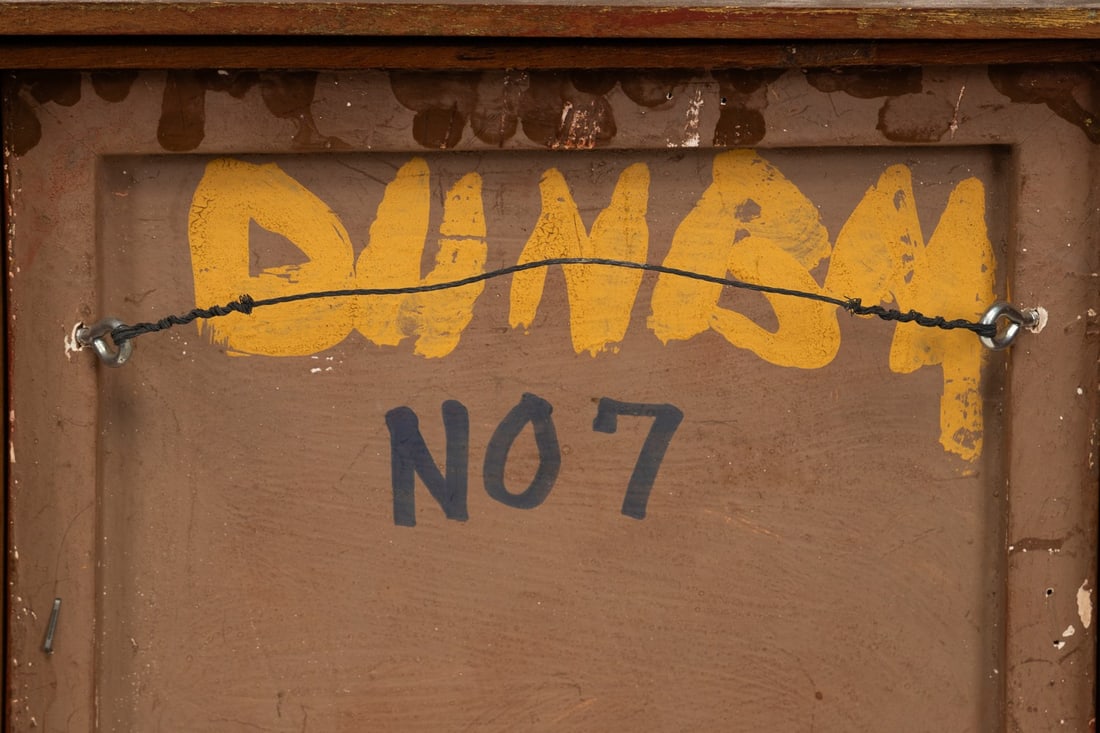 GEORGE DUNBAR, 'NO. 7' GOLD LEAF ON RED CLAY, 1974 - 4