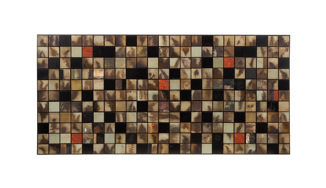 DONNA MINTZ, COLLAGE GRID, MIXED MEDIA ON PANELS (1 of 4)