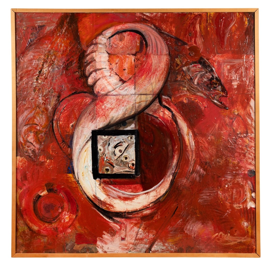 MIKE WILLIAMS, 'AND', 1993, ACRYLIC/OIL ON BOARD (1 of 10)