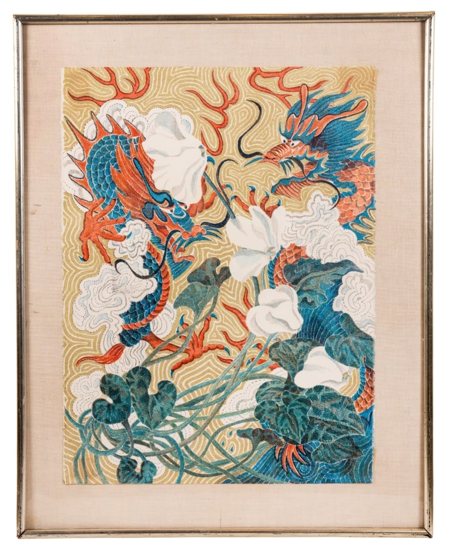 LAURA GROSCH, 'DRAGON FLOWER' LITHOGRAPH, 1/50: Laura Grosch (American (North Carolina), born 1945). "Dragon Flower" - 1970s, color lithograph on paper, pencil signed to LR, numbered 1/50 to LL. Framed. Provenance: Private Collection, Fort Mill, SC