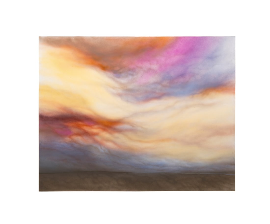 LYNNE WHITELY, 'OPENING' 1985, LARGE ACRYLIC (1 of 7)