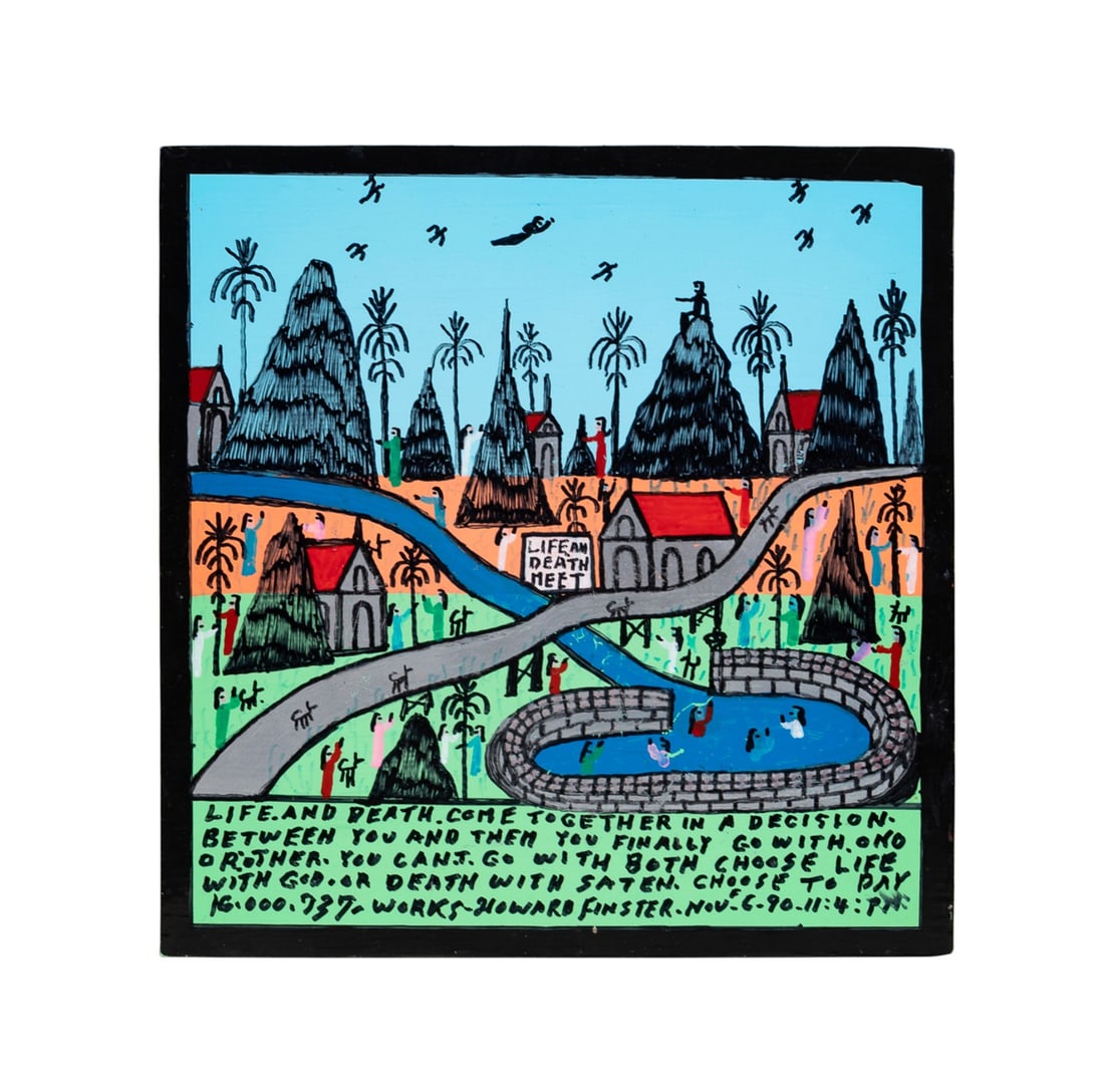 HOWARD FINSTER, 'LIFE AND DEATH', 1990 (1 of 6)