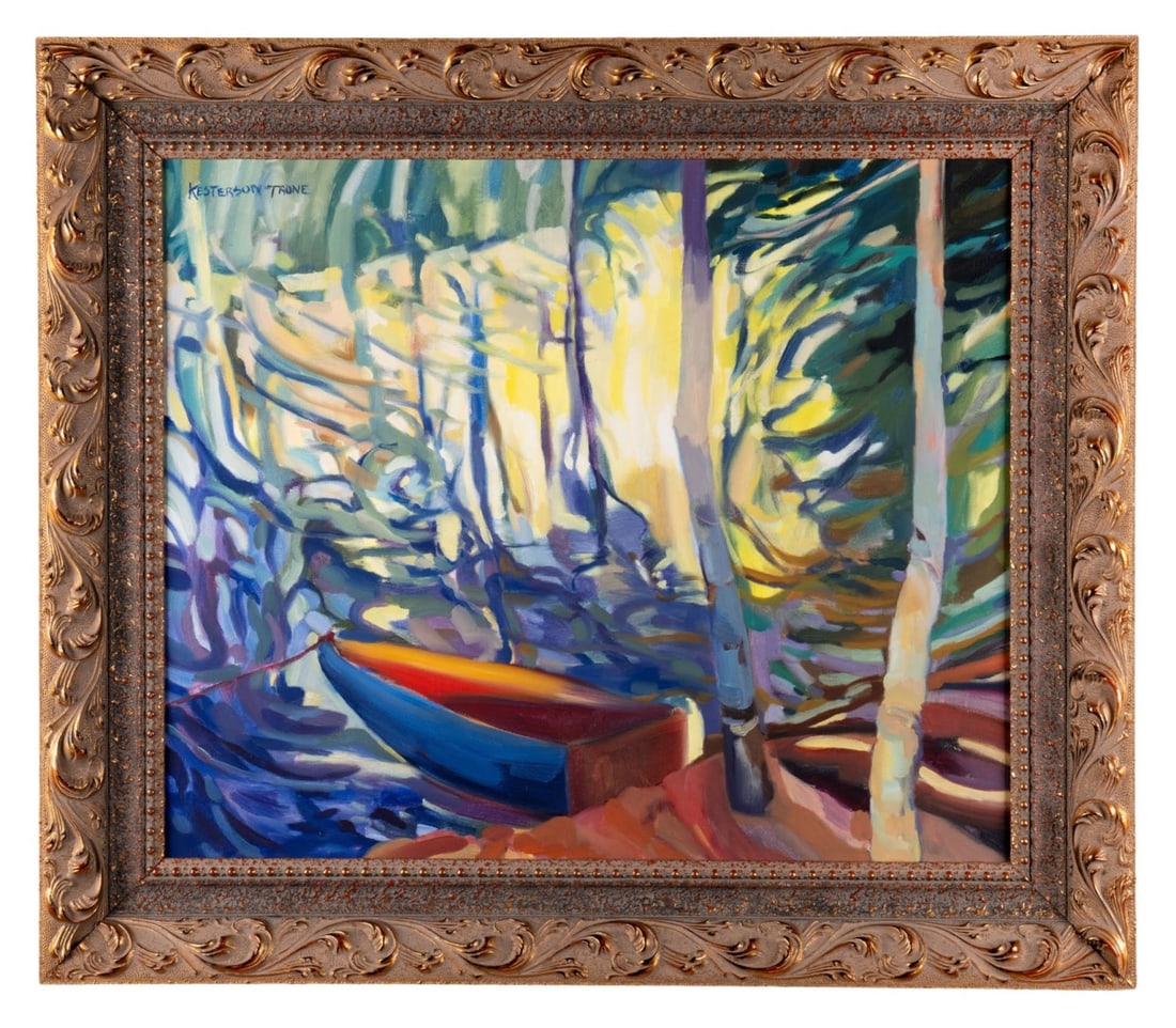 KIMBERLY KESTERSON TRONE, LANDSCAPE WITH BOAT (1 of 7)