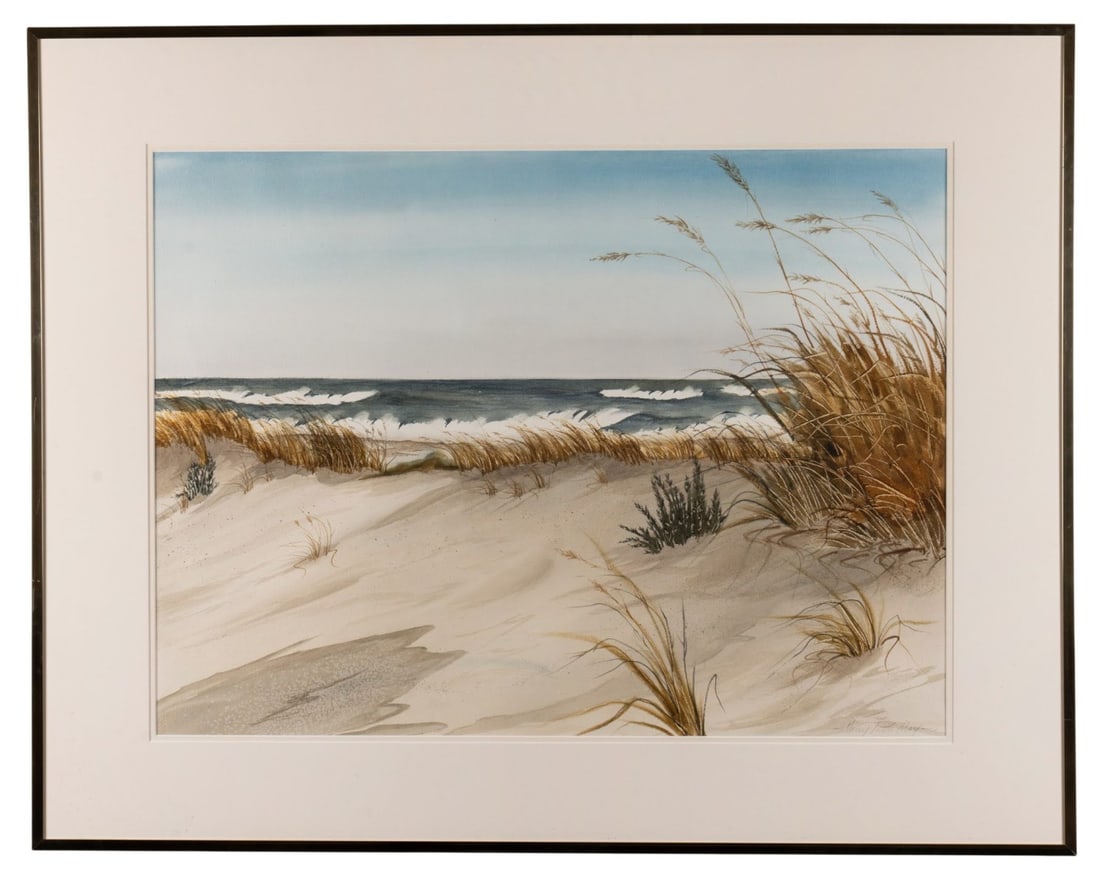 NANCY TUTTLE MAY, 'WINDSWEPT', WATERCOLOR (1 of 8)