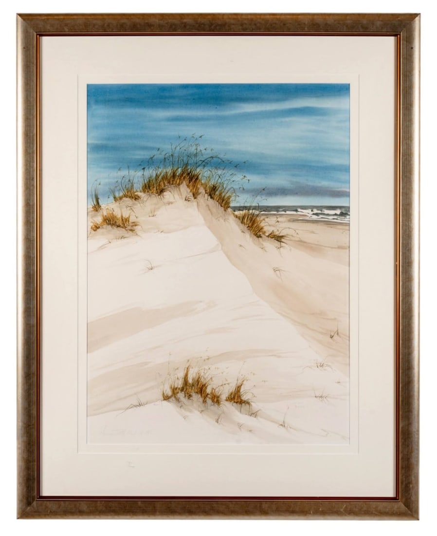 NANCY TUTTLE MAY, SAND DUNES, 1985, WATERCOLOR (1 of 7)