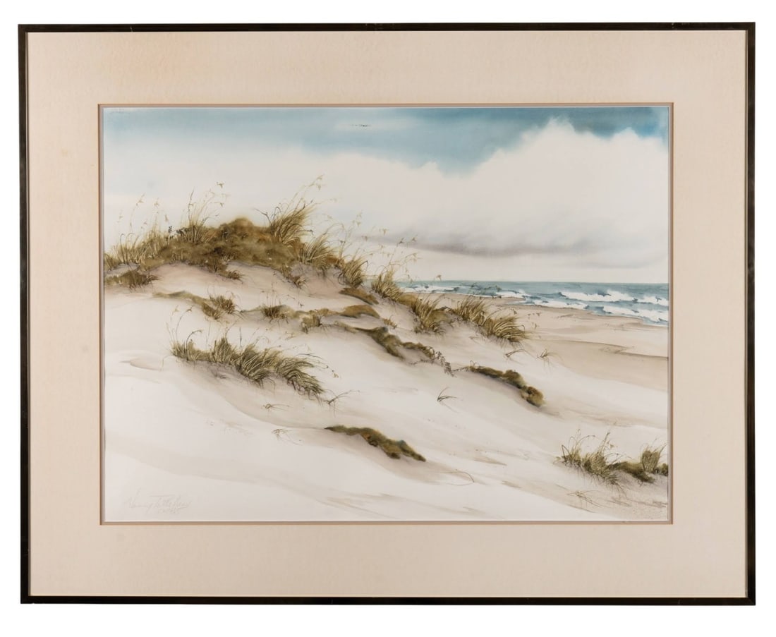 NANCY TUTTLE MAY, 'SEA OATS', 1985, WATERCOLOR (1 of 8)