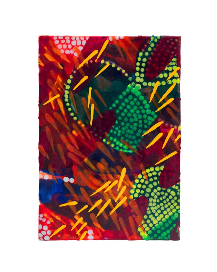 THOMAS SWANSTON, ABSTRACT ENCAUSTIC PAINTING (1 of 4)