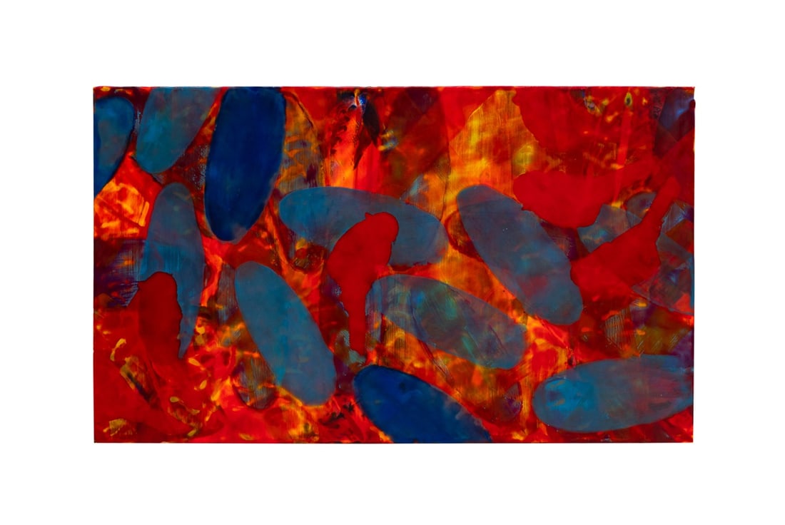 THOMAS SWANSTON, ENCAUSTIC GEOMETRIC ABSTRACT (1 of 4)