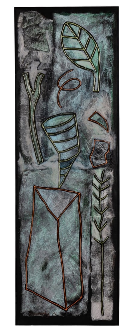 PAUL HRUSOVSKY, ABSTRACT, 1998, ACRYLIC ON CANVAS (1 of 7)