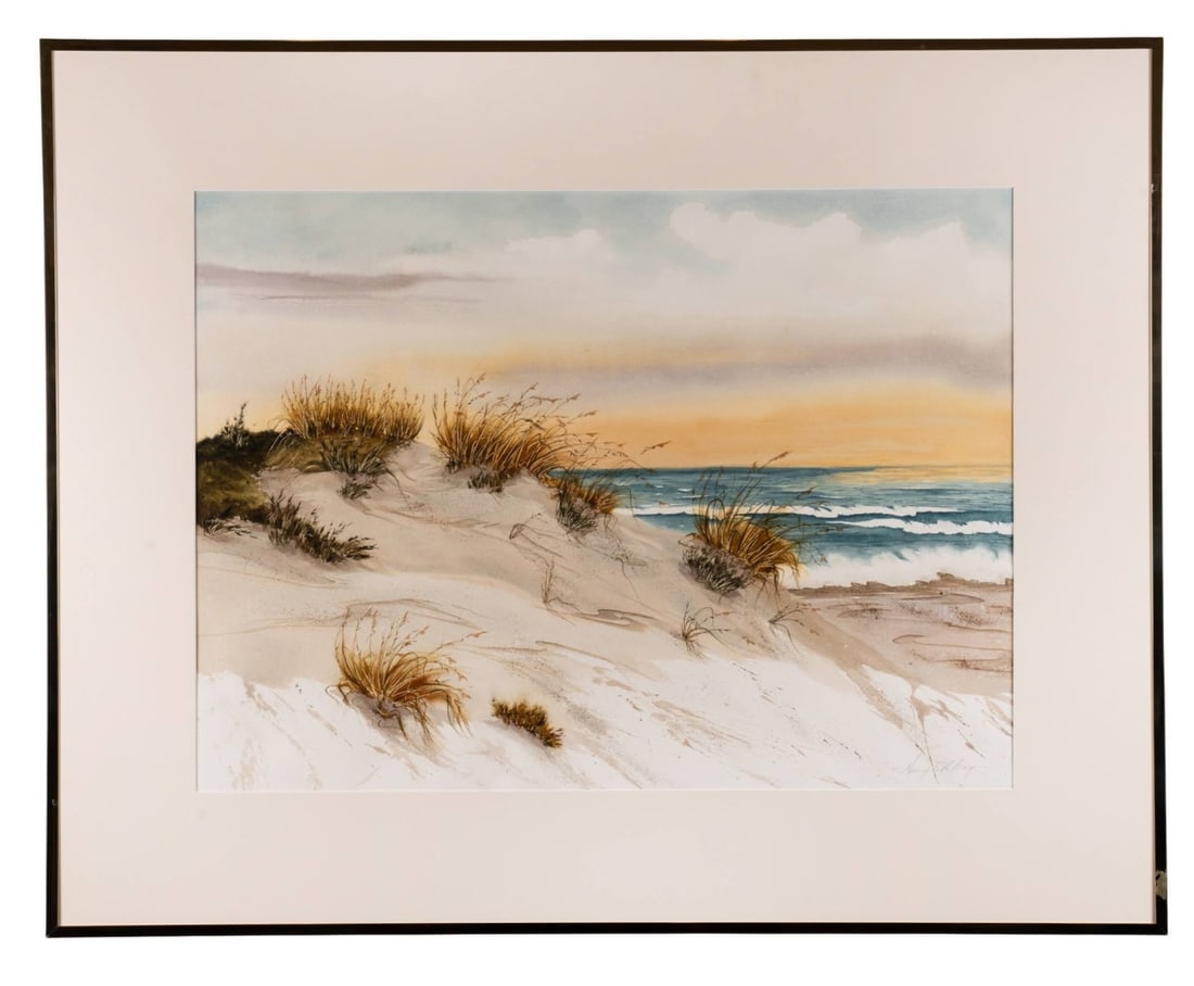 NANCY TUTTLE MAY, OCEAN SCENE, WATERCOLOR (1 of 8)