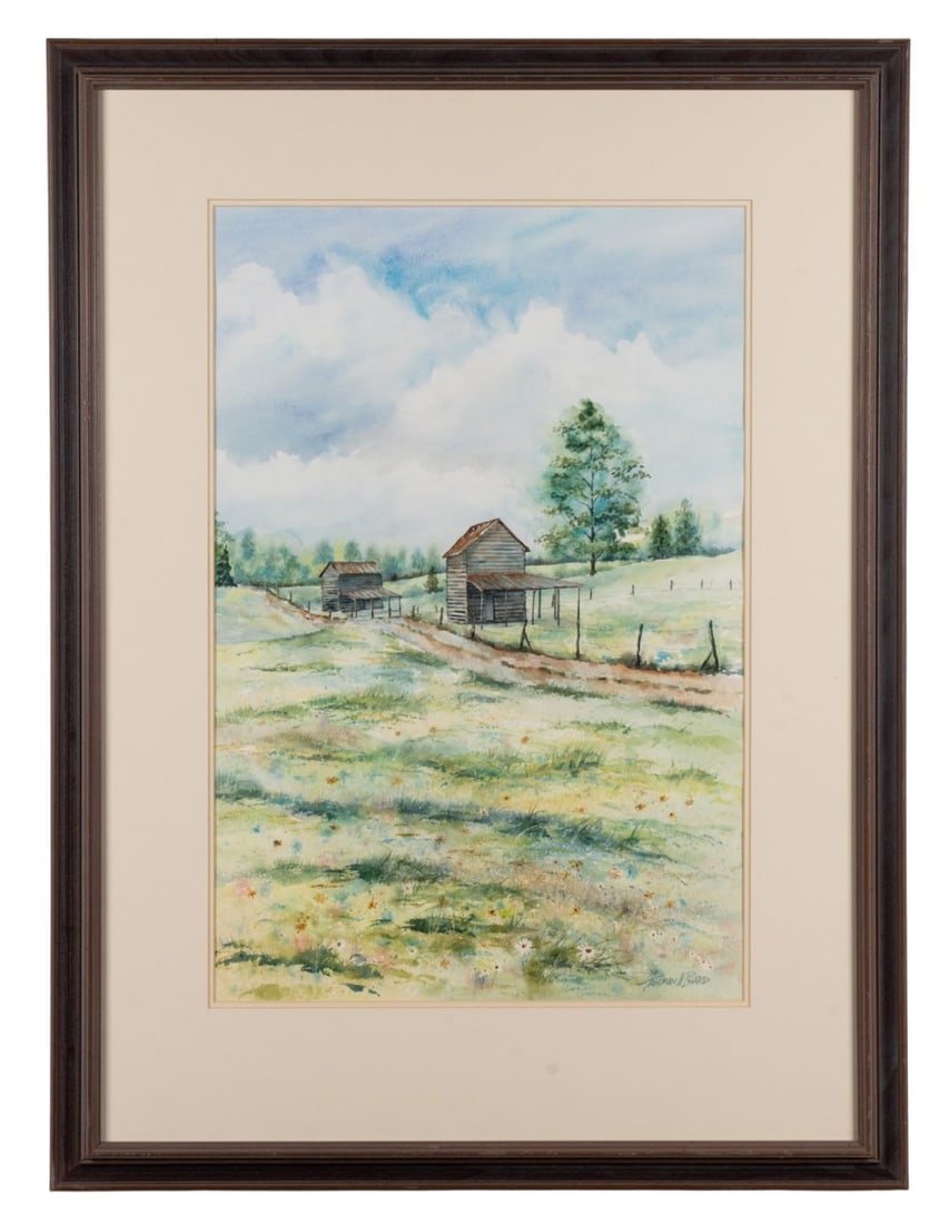 FREEMAN BEARD, 'SPRING', WATERCOLOR ON PAPER (1 of 9)