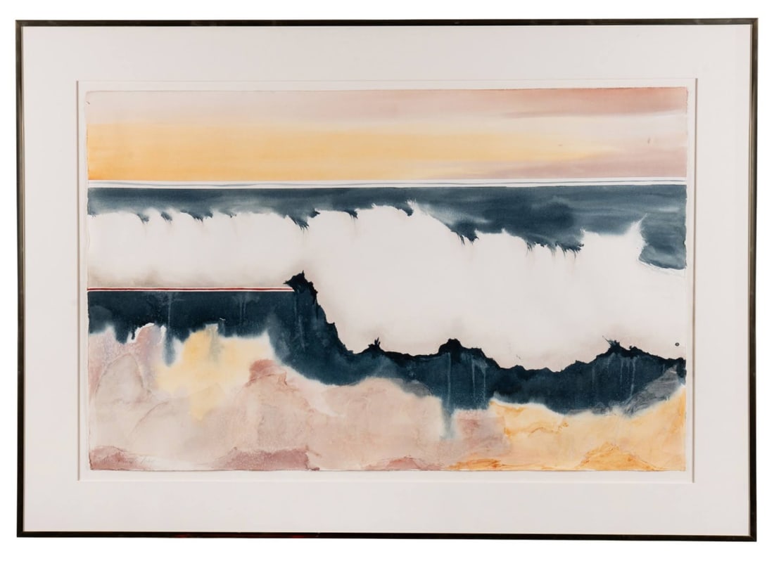 NANCY TUTTLE MAY, CRASHING WAVES, WATERCOLOR (1 of 8)