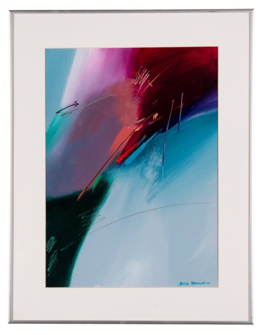 BOB RANKIN, COLOR FIELD ABSTRACT, ACRYLIC (1 of 6)