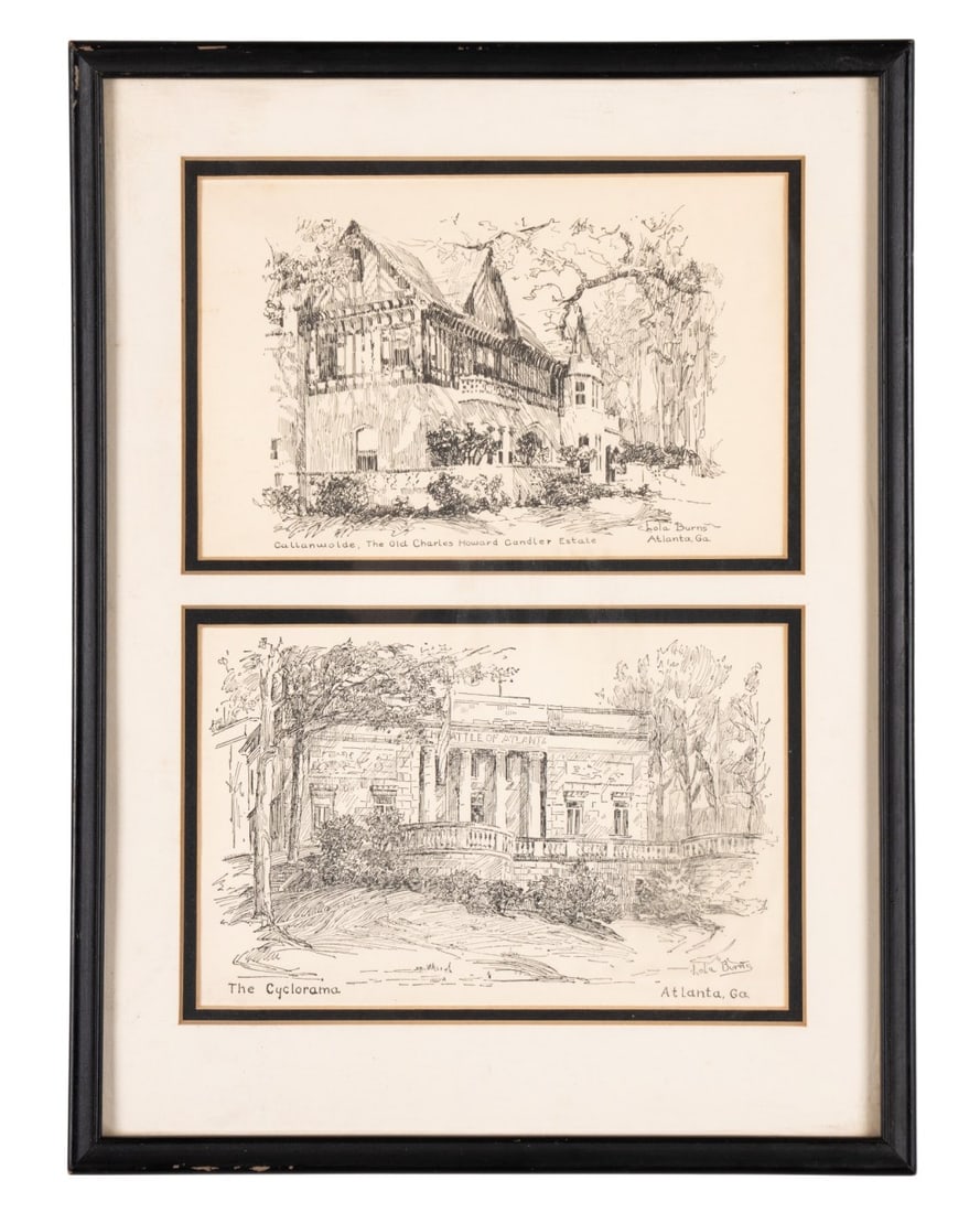 LOLA BURNS, CALLANWOLDE AND CYCLORAMA DRAWINGS (1 of 9)