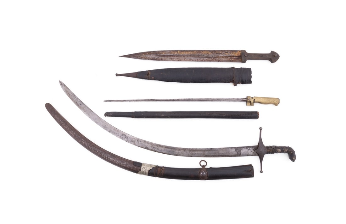 THREE ANTIQUE EDGED WEAPONS - 2