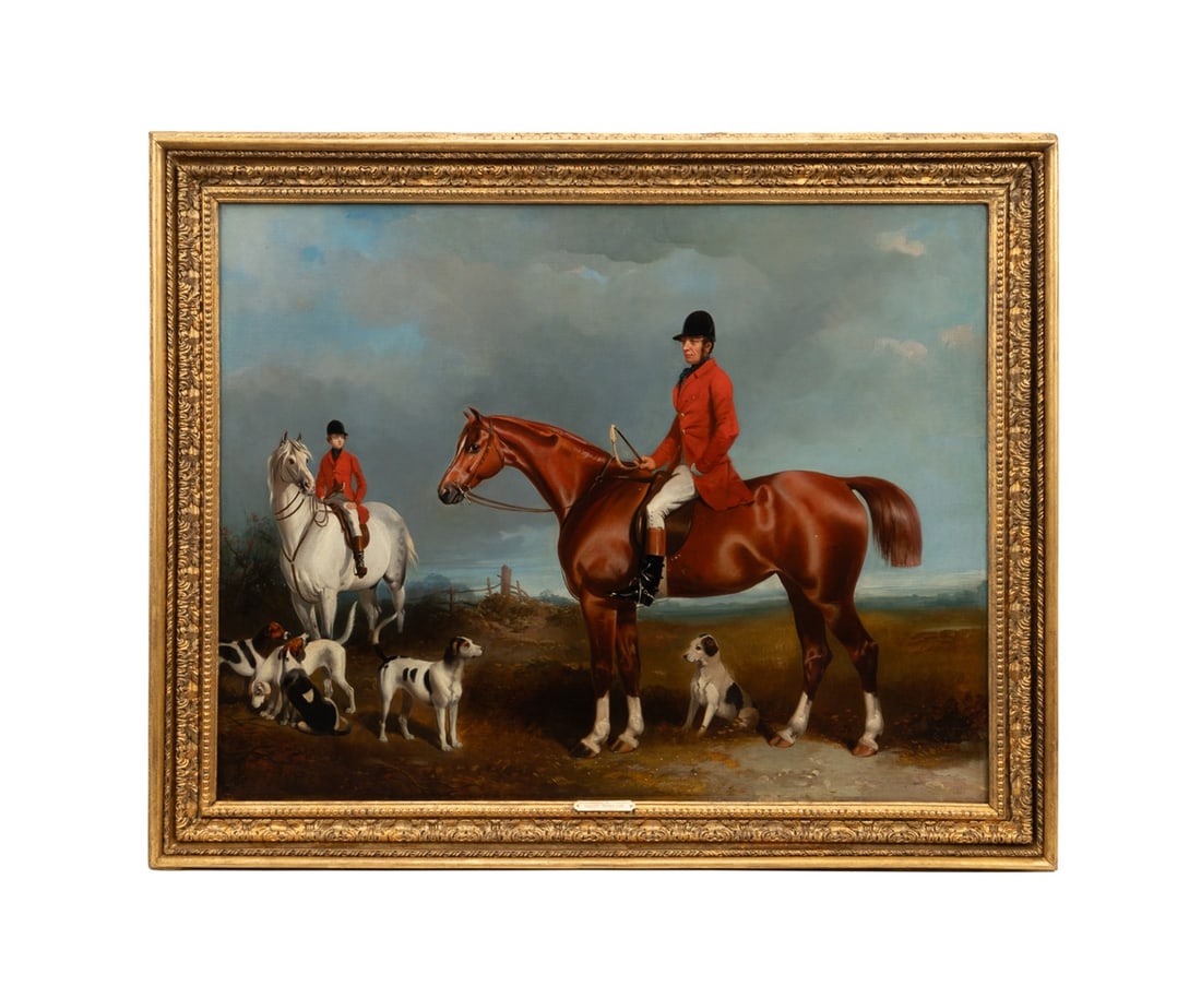 HENRY BARRAUD, 'MASTER OF THE HUNT AND SON', O/C (1 of 9)