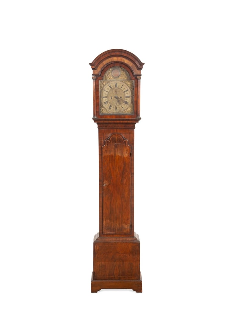 ENGLISH MAHOGANY TALL CASE CLOCK BY JAMES JORDAN (1 of 10)