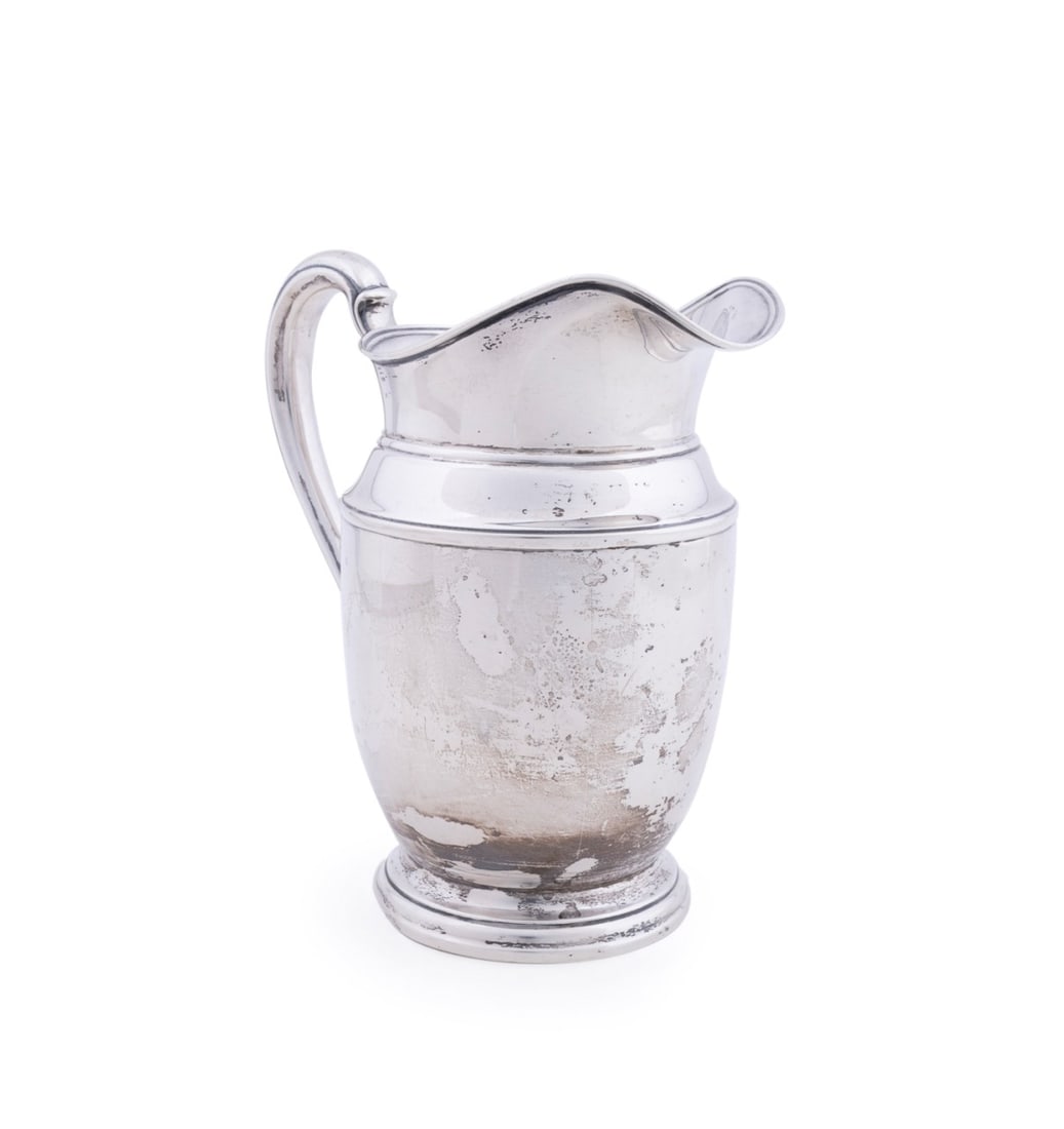 AMERICAN STERLING SILVER FOOTED WATER PITCHER (1 of 7)