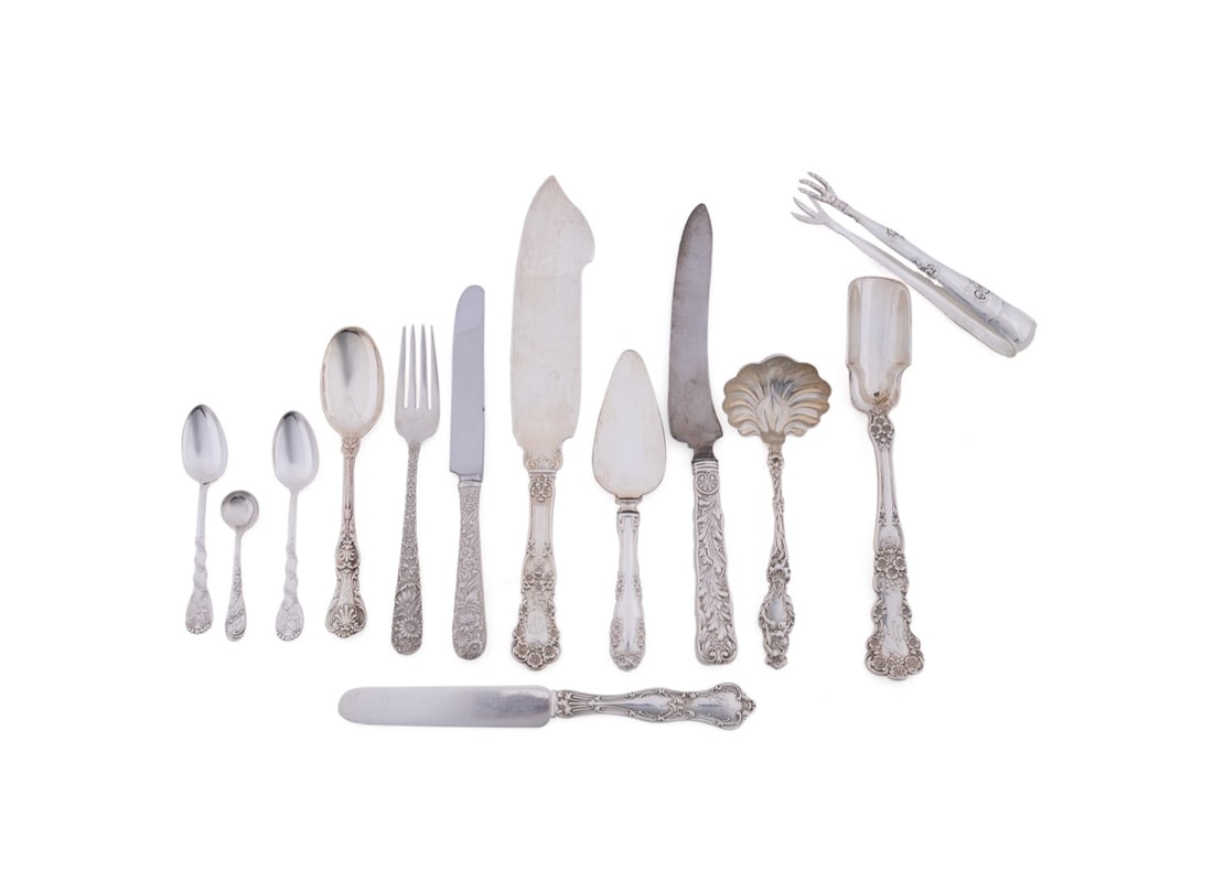 13 PIECES OF STERLING SILVER AND PLATED FLATWARE (1 of 12)