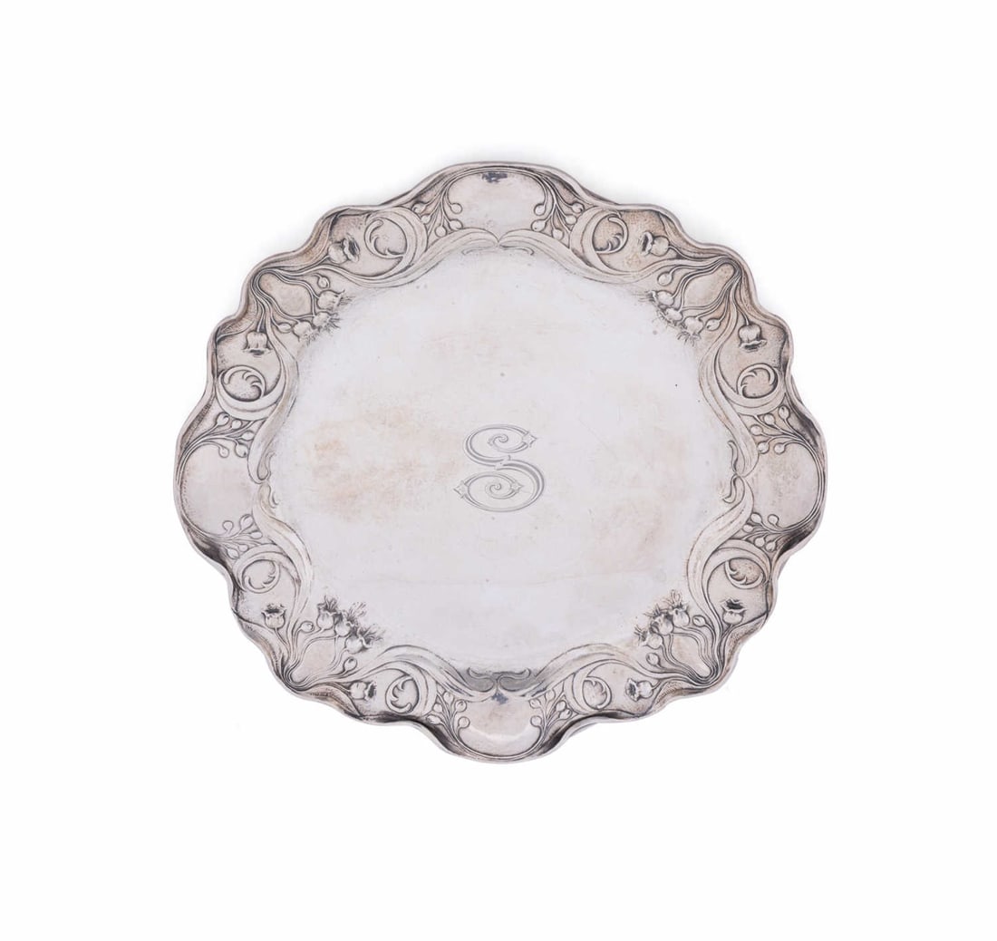 GORHAM MARTELE .950 SILVER ART NOUVEAU TRAY (1 of 3)