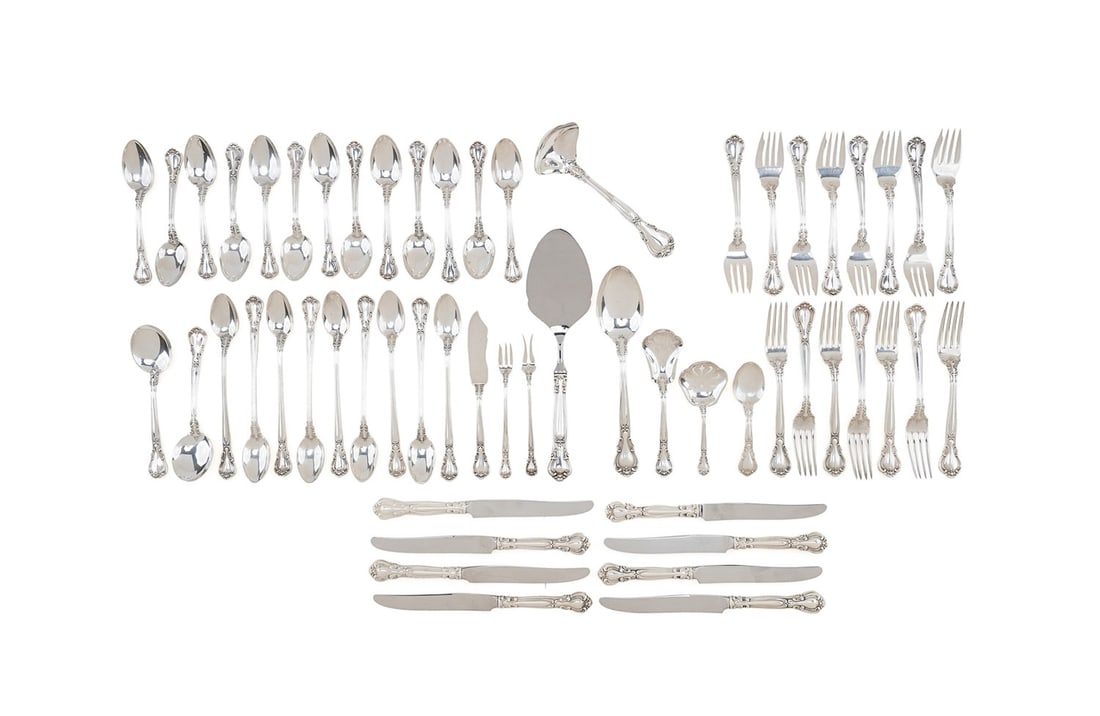 GORHAM, 56 PIECES OF 'CHANTILLY' SILVER FLATWARE (1 of 12)