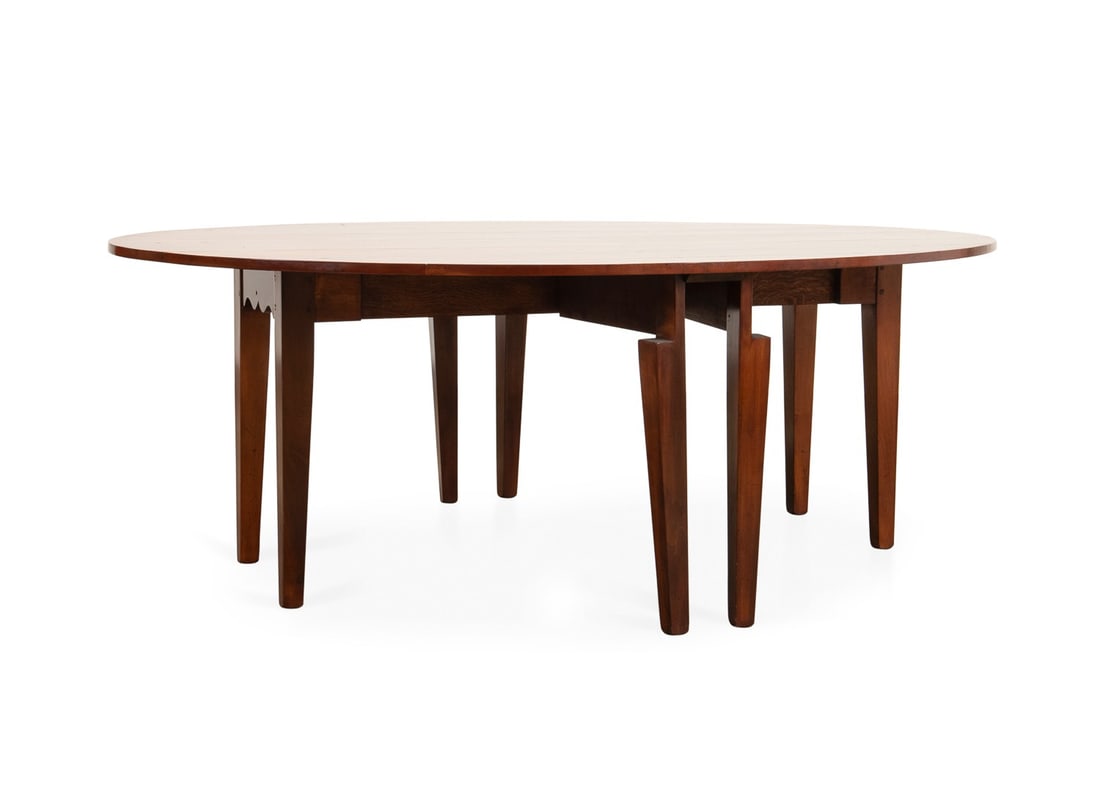 GEORGIAN STYLE MAHOGANY GATELEG WAKE TABLE (1 of 6)