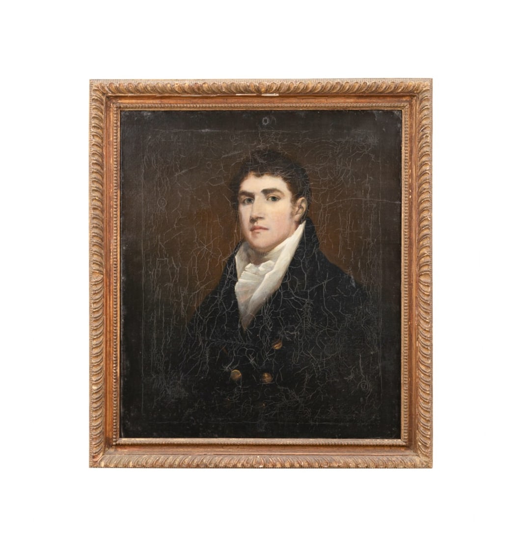 ENGLISH 19TH C., PORTRAIT OF A GENTLEMAN, O/C (1 of 5)