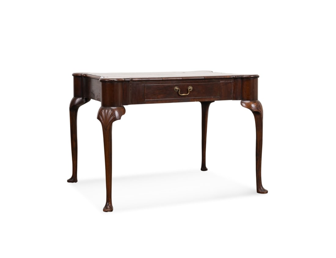 ENGLISH GEORGE II STYLE MAHOGANY TEA TABLE (1 of 6)