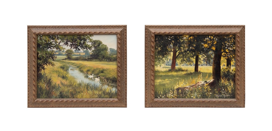 STEPHEN HAWKINS, PAIR OF O/C LANDSCAPES (1 of 10)