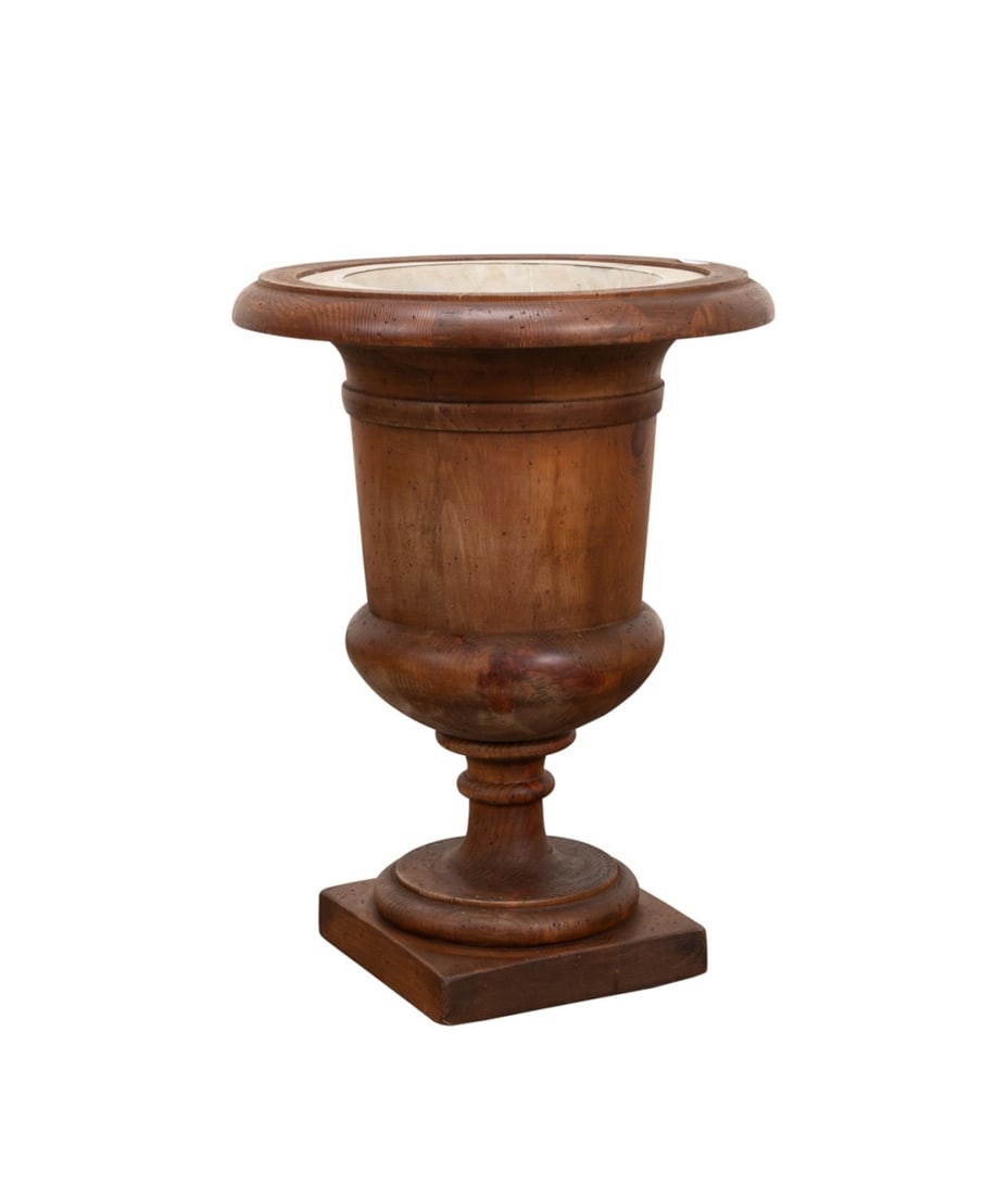 19TH/20TH C. TURNED PINE WINE COOLER OR JARDINIERE (1 of 6)