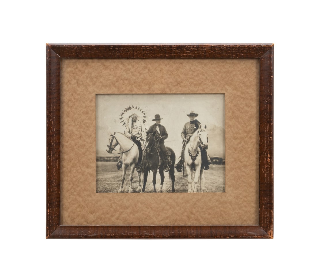 HENRY BUEHMAN, 3 FIGURES ON HORSEBACK, SILVER GEL. (1 of 6)