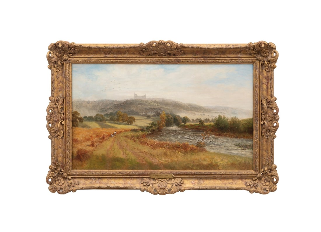 WILLIAM TOWN, 'HARVEST TIME', 1887, OIL ON CANVAS (1 of 8)