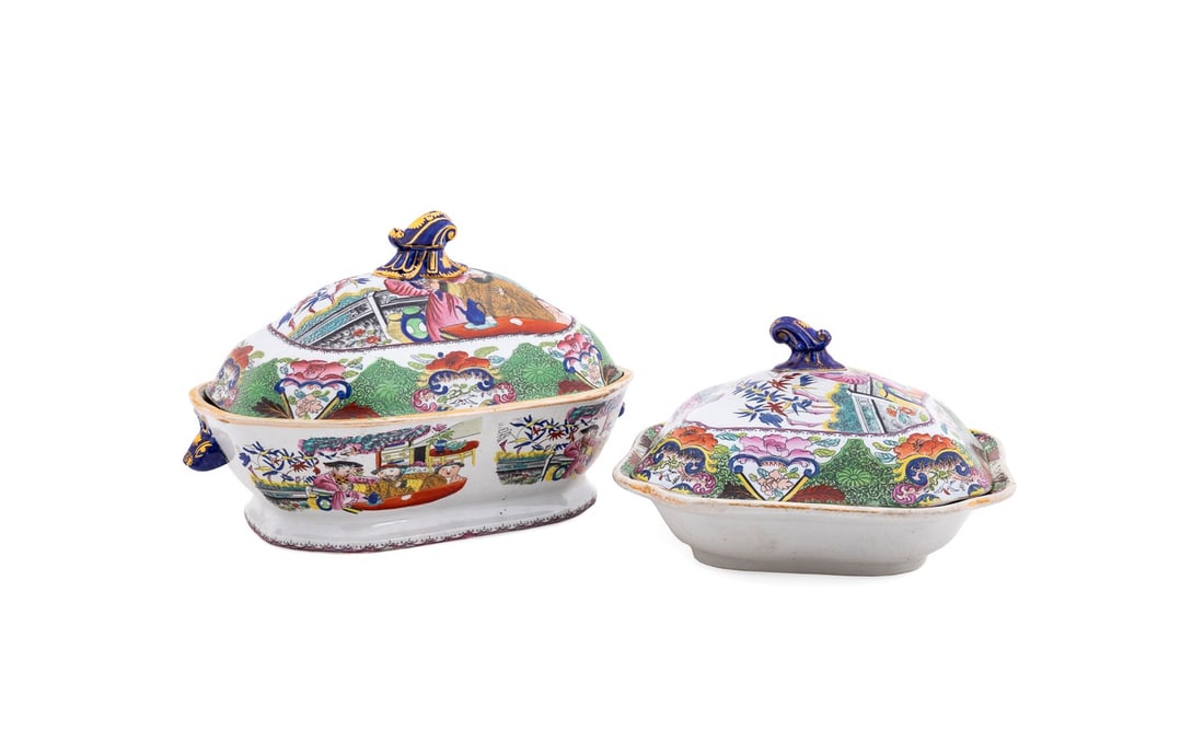 MASON'S, 'MOGUL' COVERED TUREEN & SERVER, C. 1825 (1 of 10)