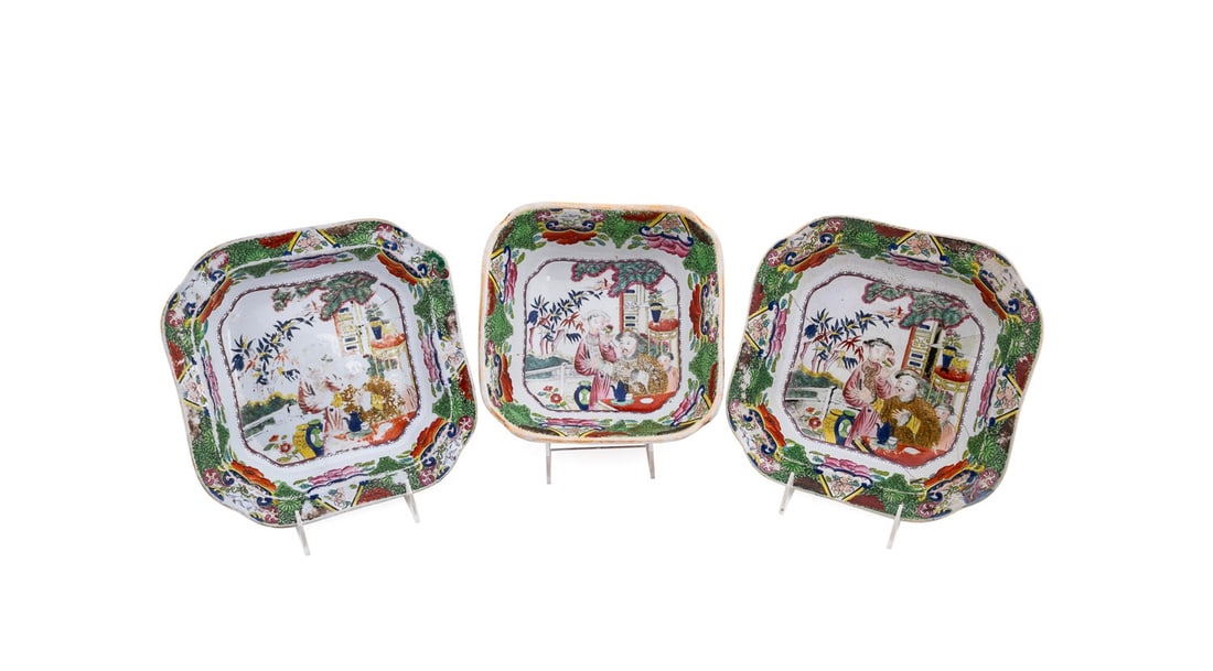 MASON'S, THREE 'MOGUL' SERVING PIECES, C. 1825 (1 of 12)