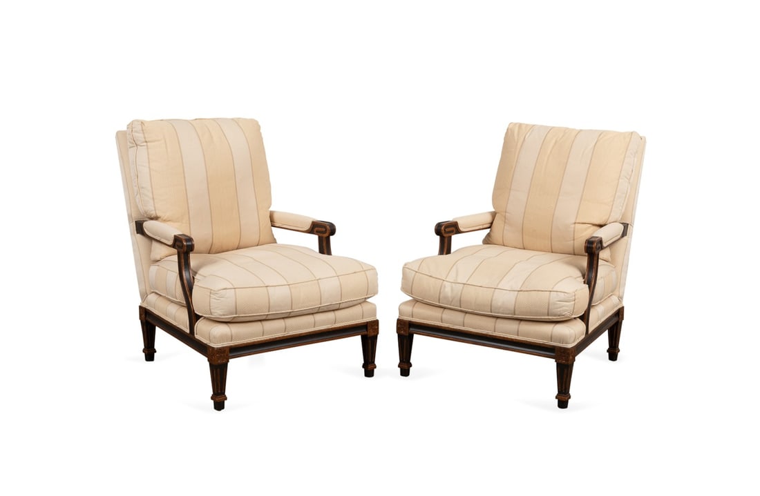 NANCY CORZINE, PAIR OF 'ROTHSCHILD' ARMCHAIRS (1 of 7)