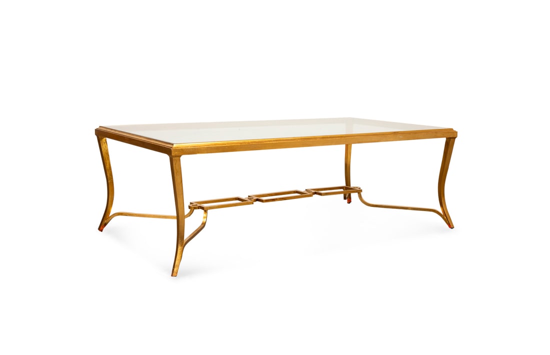 MAITLAND-SMITH 'CORTONA' GLASS TOP COFFEE TABLE (1 of 5)