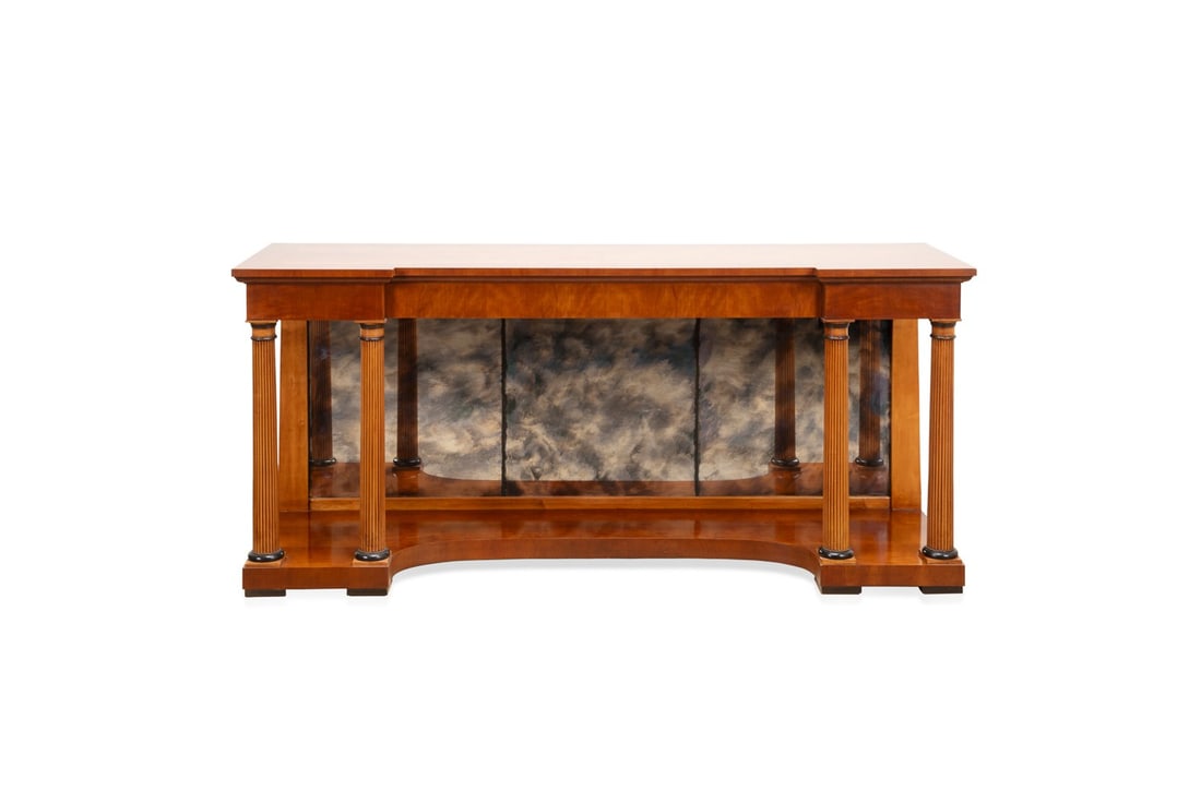 HENREDON NEOCLASSICAL STYLE MAHOGANY CONSOLE TABLE (1 of 7)
