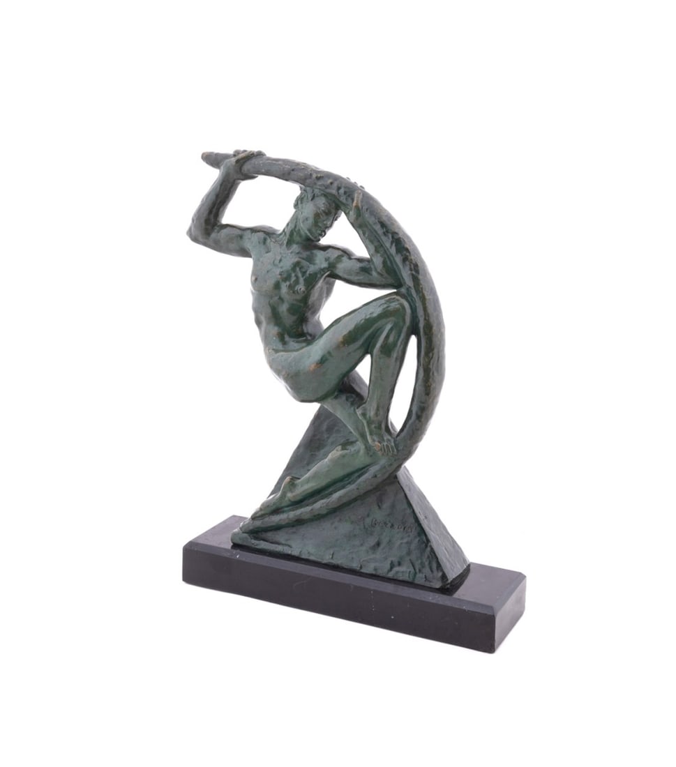 ALBERTO BAZZONI, 'LA FORCE', BRONZE, C. 1925 (1 of 10)