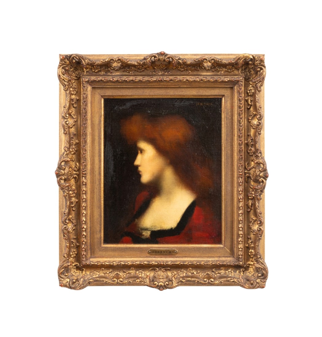 JEAN-JACQUES HENNER, PORTRAIT OF A WOMAN, SIGNED (1 of 6)