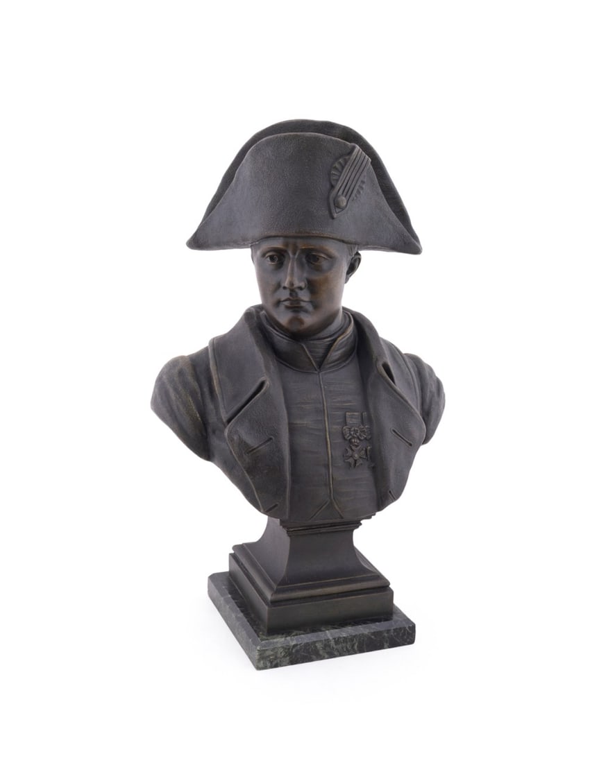 PATINATED BUST OF NAPOLEON, AFTER GEORGES LEVY (1 of 8)