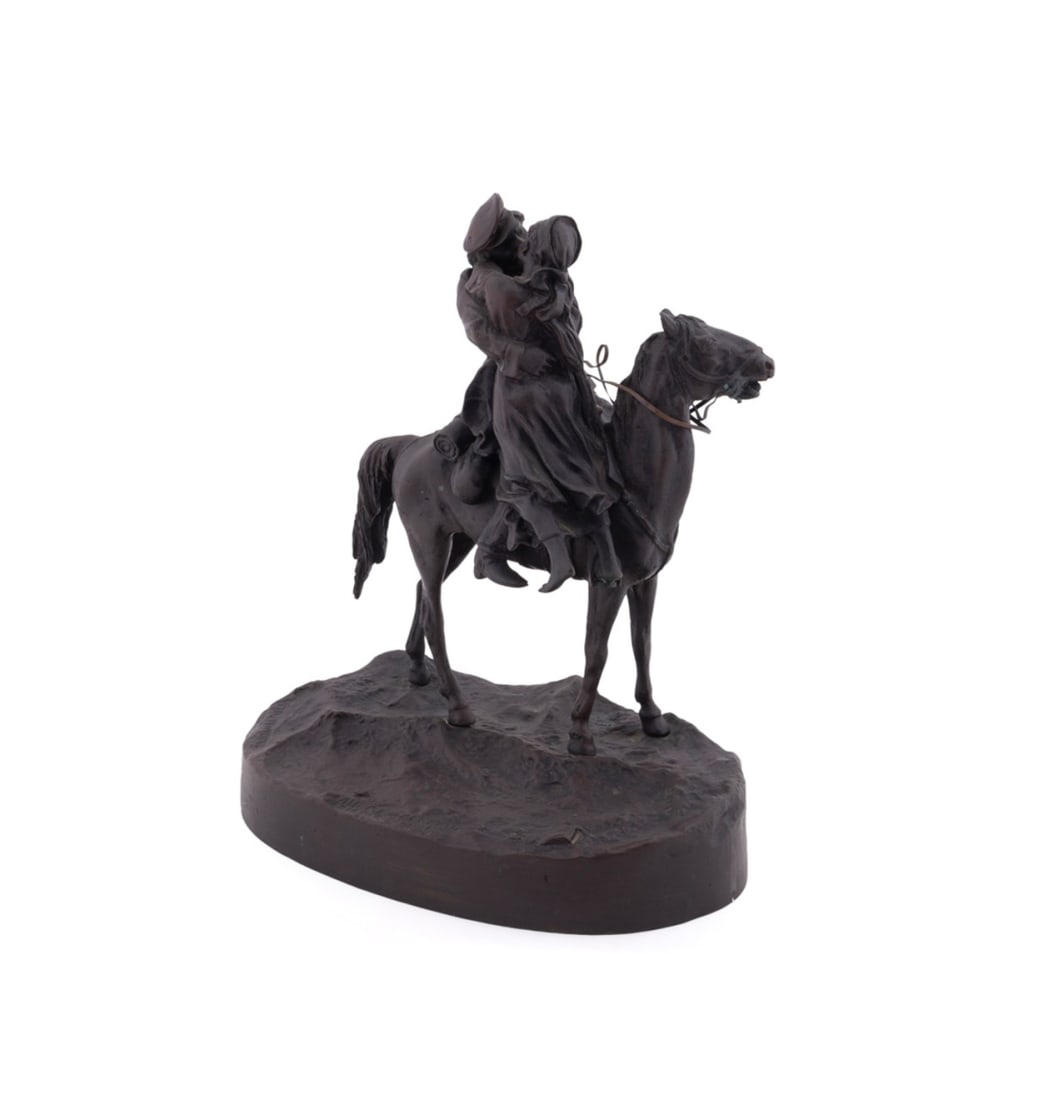 'THE FAREWELL KISS', BRONZE, AFTER VASILY GRACHEV (1 of 7)