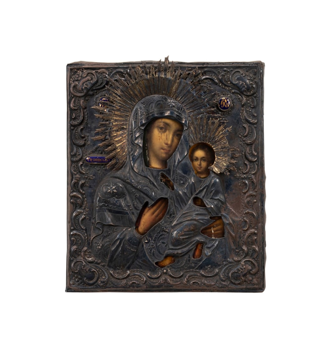 RUSSIAN ORTHODOX ICON, MARY AND CHRIST CHILD (1 of 6)