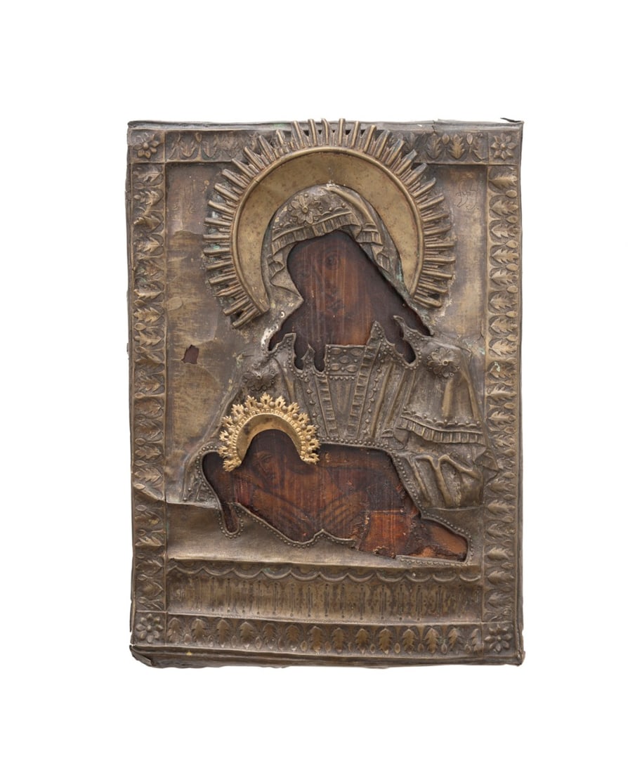 19TH C. RUSSIAN ORTHODOX LAMENTATION ICON (1 of 4)