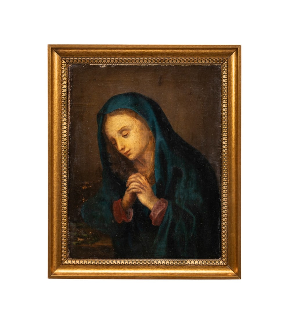 PORTRAIT OF THE MADONNA PRAYING,18TH C. (1 of 4)