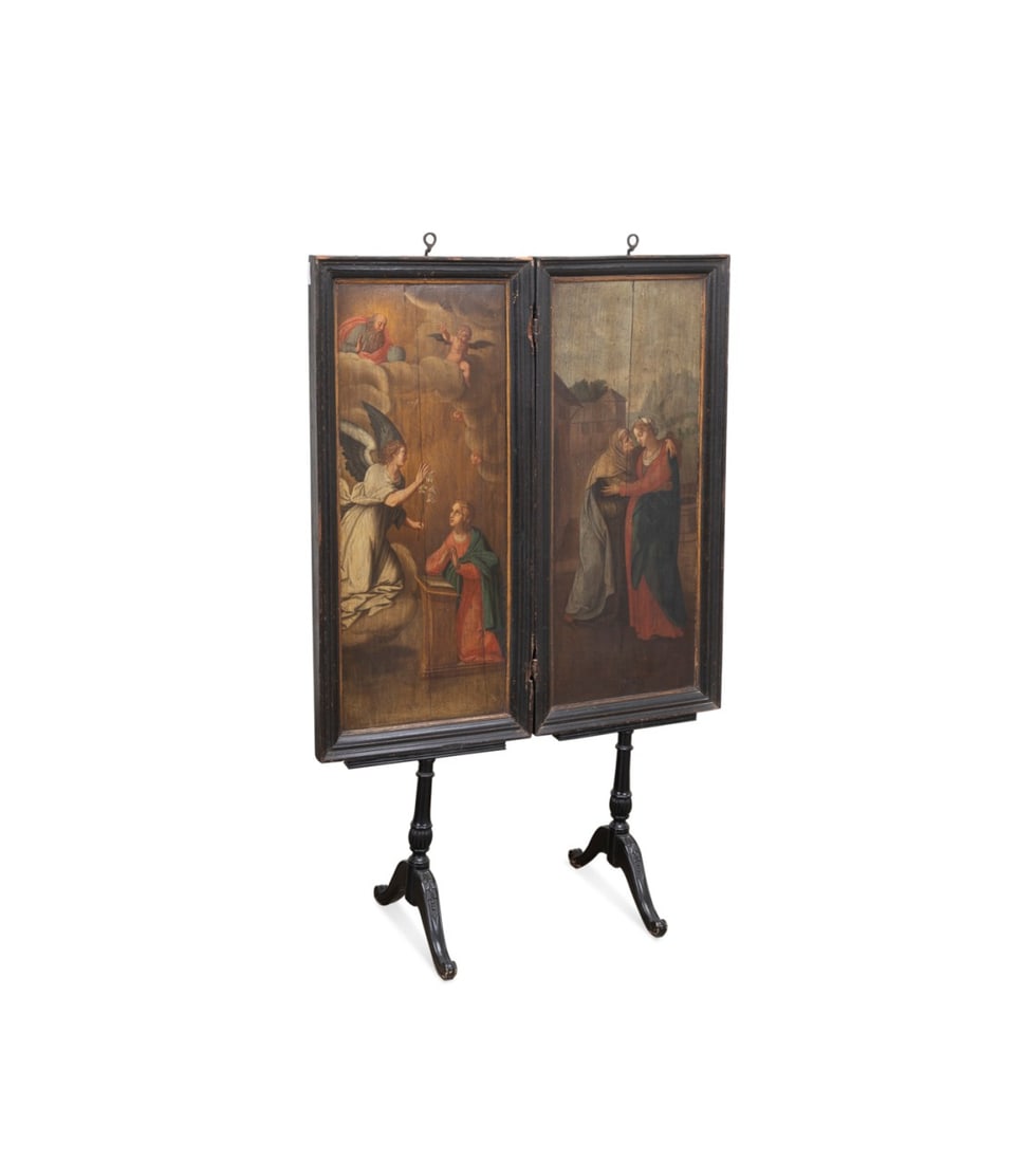 ITALIAN/GERMAN SCH., DOUBLE-SIDED RELIGIOUS PANELS (1 of 15)
