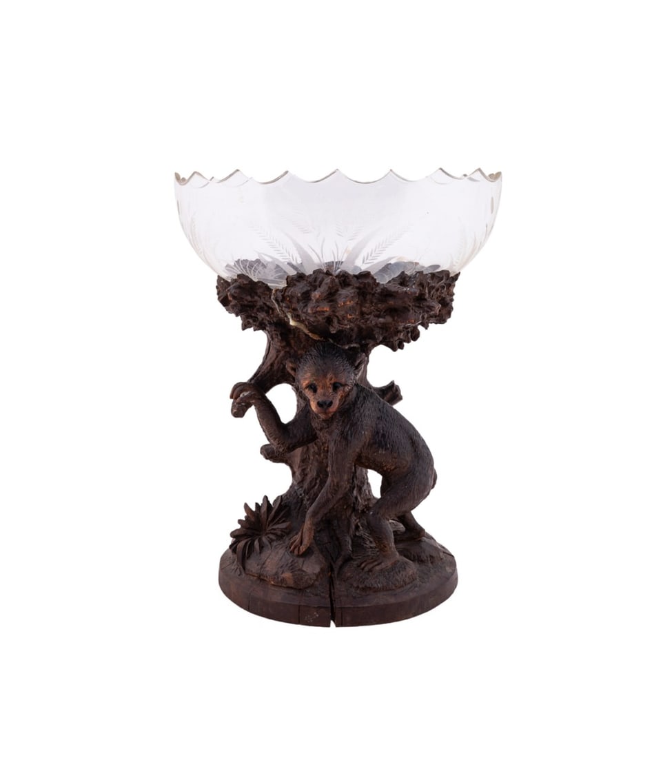 CARVED BLACK FOREST COMPOTE WITH MONKEY - 2