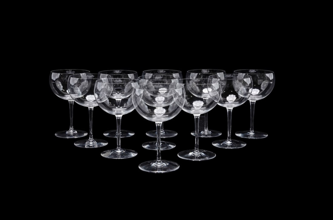 BACCARAT, SET OF 11 'PAVILLON' WINE GLASSES (1 of 8)