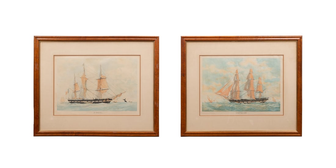 SEASCAPE LITHOGRAPHS, AFTER FRANCOIS ROUX (1 of 9)
