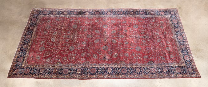 PERSIAN 20TH C. LARGE HANDWOVEN SAROUK RUG