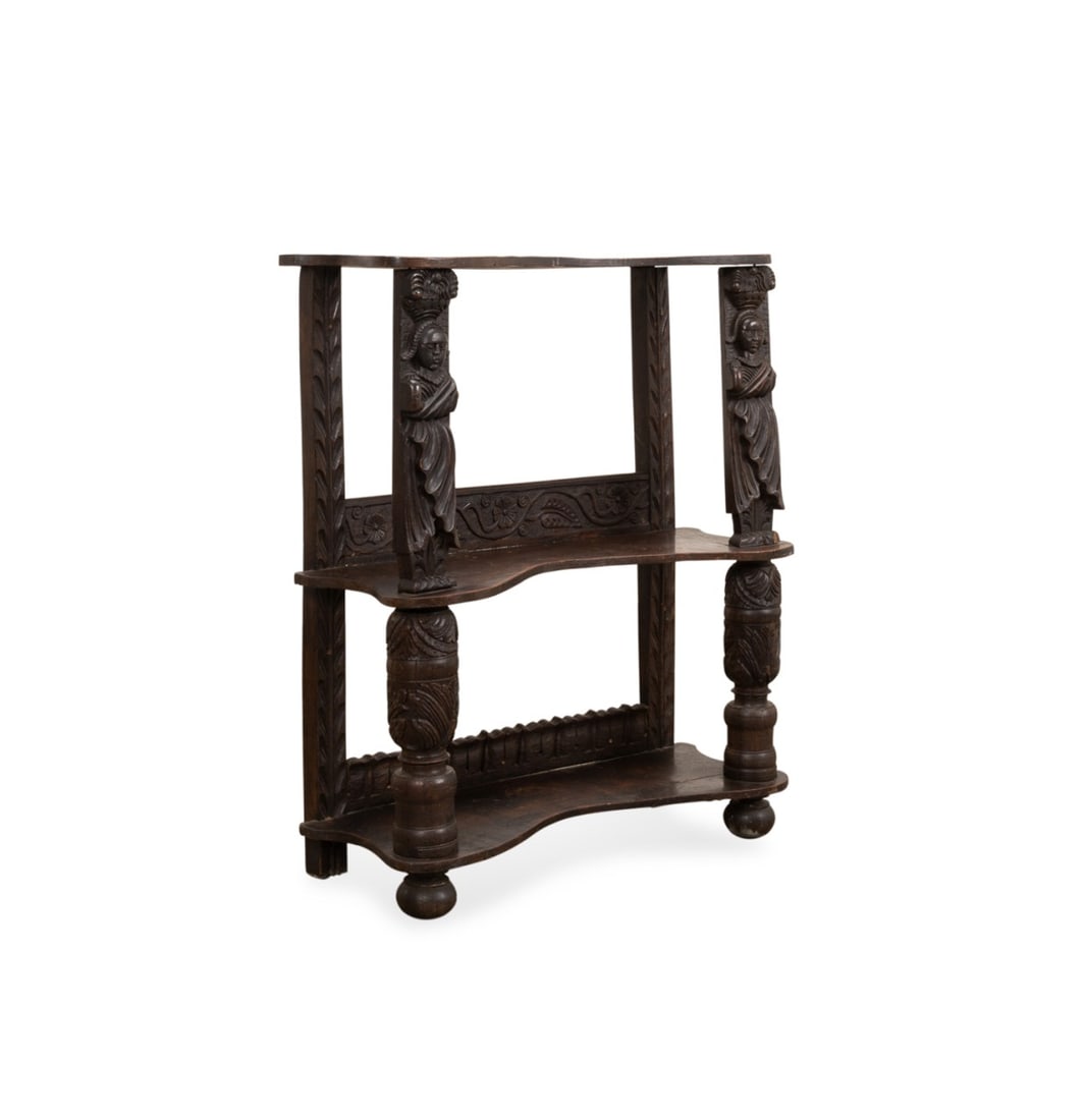 FRENCH RENAISSANCE REVIVAL 3-TIER CUPBOARD (1 of 6)